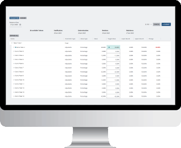 Client driven parameters